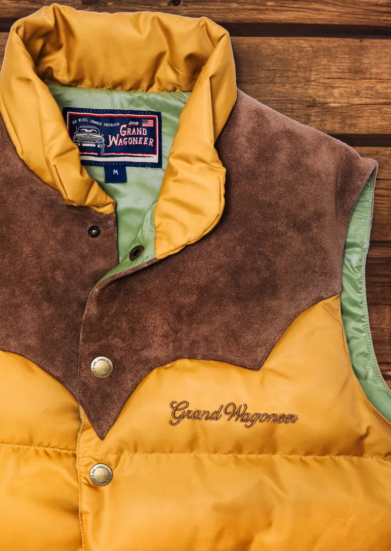 Jeep® x KJP Grand Wagoneer Puffer Vest in Tan