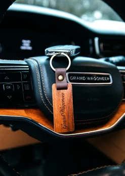Jeep® x KJP Grand Wagoneer Wooden Keychain