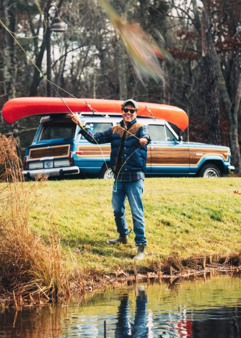Jeep® x KJP Grand Wagoneer Puffer Vest in Navy