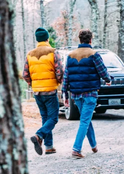 Jeep® x KJP Grand Wagoneer Puffer Vest in Tan