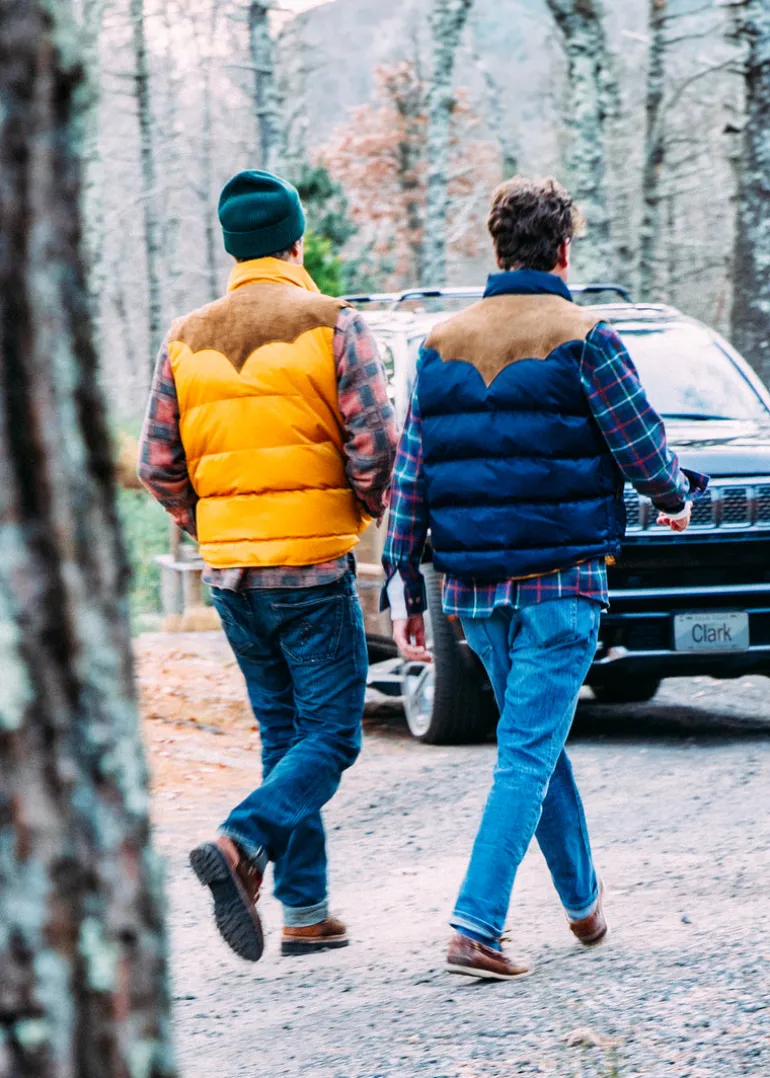 Jeep® x KJP Grand Wagoneer Puffer Vest in Tan