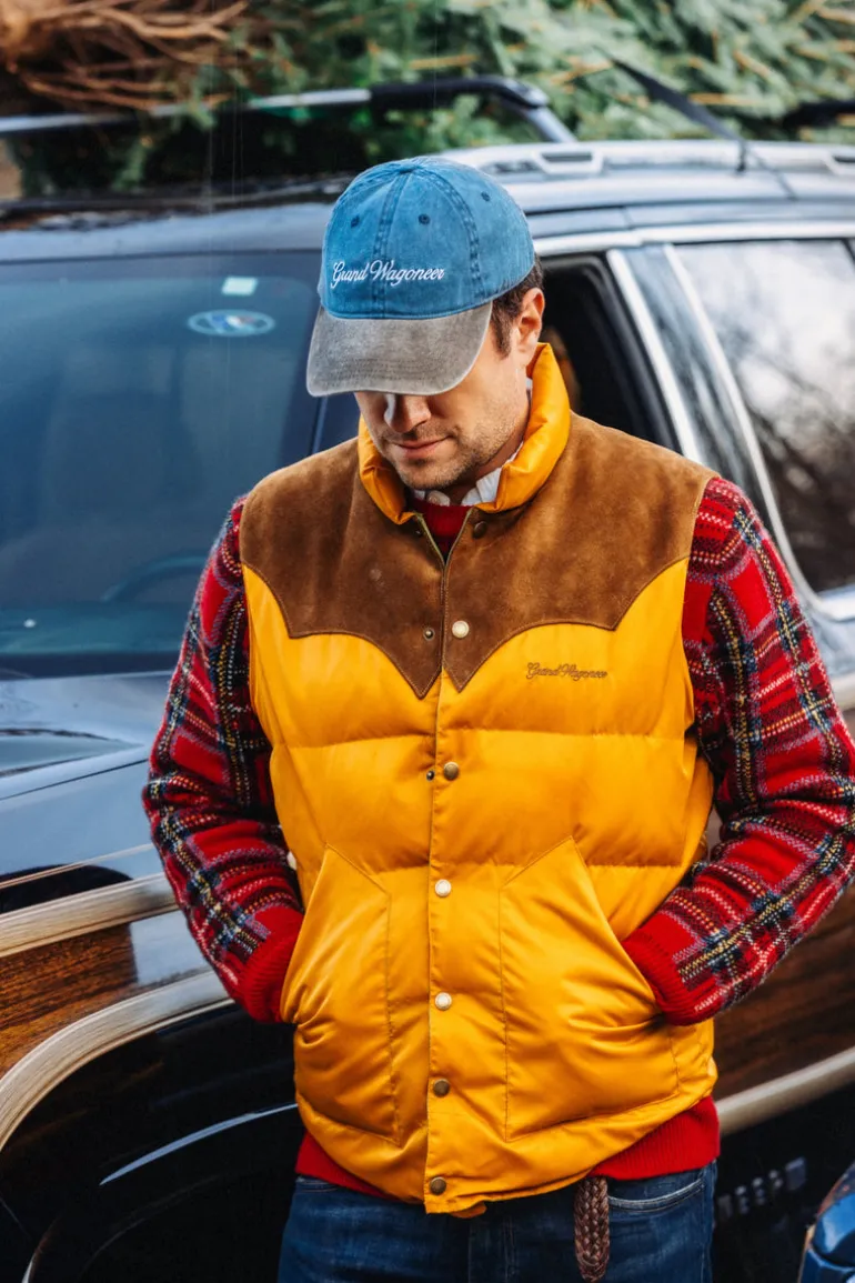 Jeep® x KJP Grand Wagoneer Puffer Vest in Tan