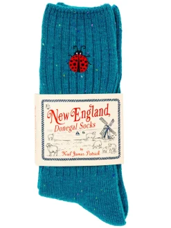 Ladybug Donegal Socks