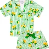 Lemon Grove Drawstring Shorts Pajama Set