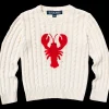 Lobster Cable Knit Kids Sweater