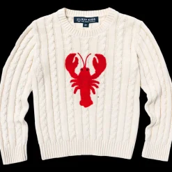 Lobster Cable Knit Kids Sweater