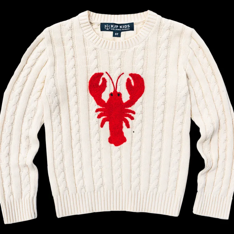 Lobster Cable Knit Kids Sweater