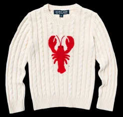 Lobster Cable Knit Kids Sweater