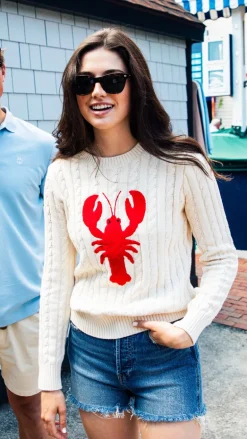 Lobster Cable Knit Sweater