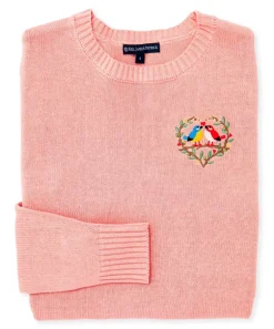 Lovebirds Embroidered Sweater