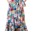 Montauk Patchwork Madras Skirt
