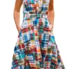 Montauk Patchwork Madras Shirtdress