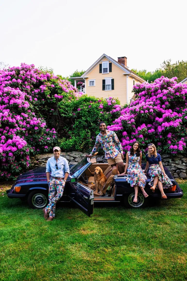 Montauk Patchwork Madras Skirt