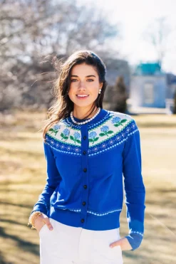 Nantucket Hydrangea Cardigan