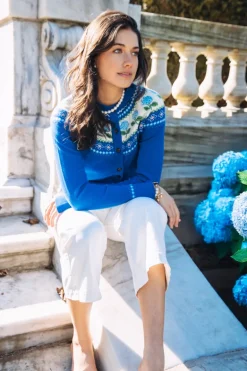 Nantucket Hydrangea Cardigan