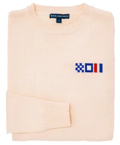 Nautical Flag Monogram Sweater- Men's