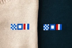 Nautical Flag Monogram Sweater- Men's
