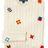 Nautical Flag Women's Cable Knit Sweater