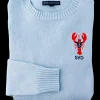 Nautical Lobster Monogram Sweater- Women's