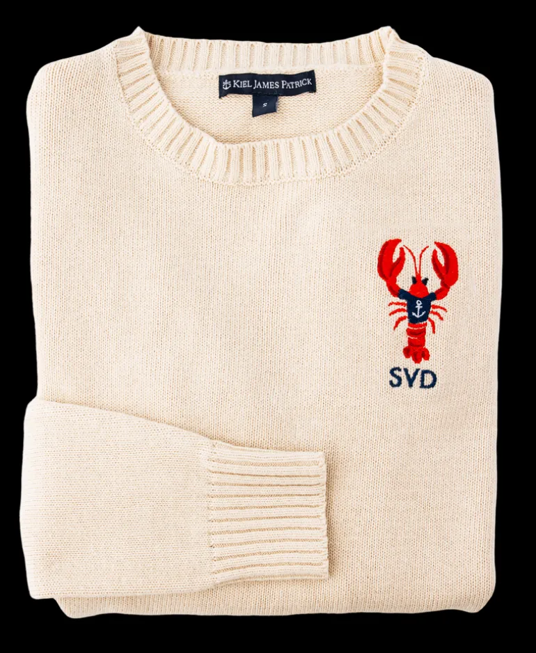 Nautical Lobster Monogram Sweater- Women's