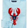 Nautical Lobster Sweatshirt- Light Blue