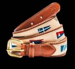 Nautical Pennant Flag Ribbon Belt