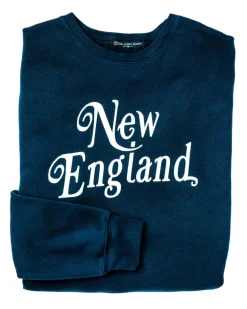 New England Crewneck- Navy