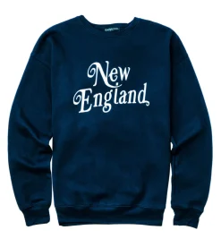 New England Crewneck- Navy