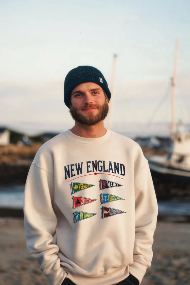 New England Pennant Flag Sweatshirt
