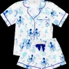 Octopus Garden Drawstring Shorts Pajama Set