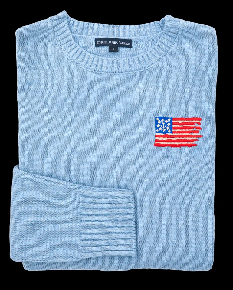 Old Glory Embroidered Sweater (Men's)