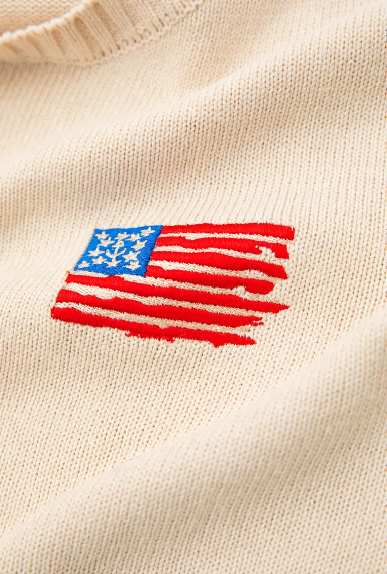 Old Glory Embroidered Sweater (Men's)