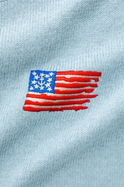 Old Glory Embroidered Sweater (Women's)