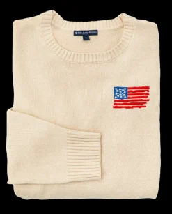 Old Glory Embroidered Sweater (Women's)