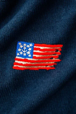 Old Glory Embroidered Sweater (Men's)
