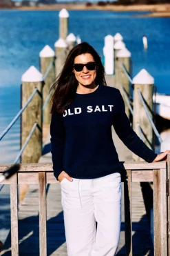 Old Salt Rollneck Sweater Navy