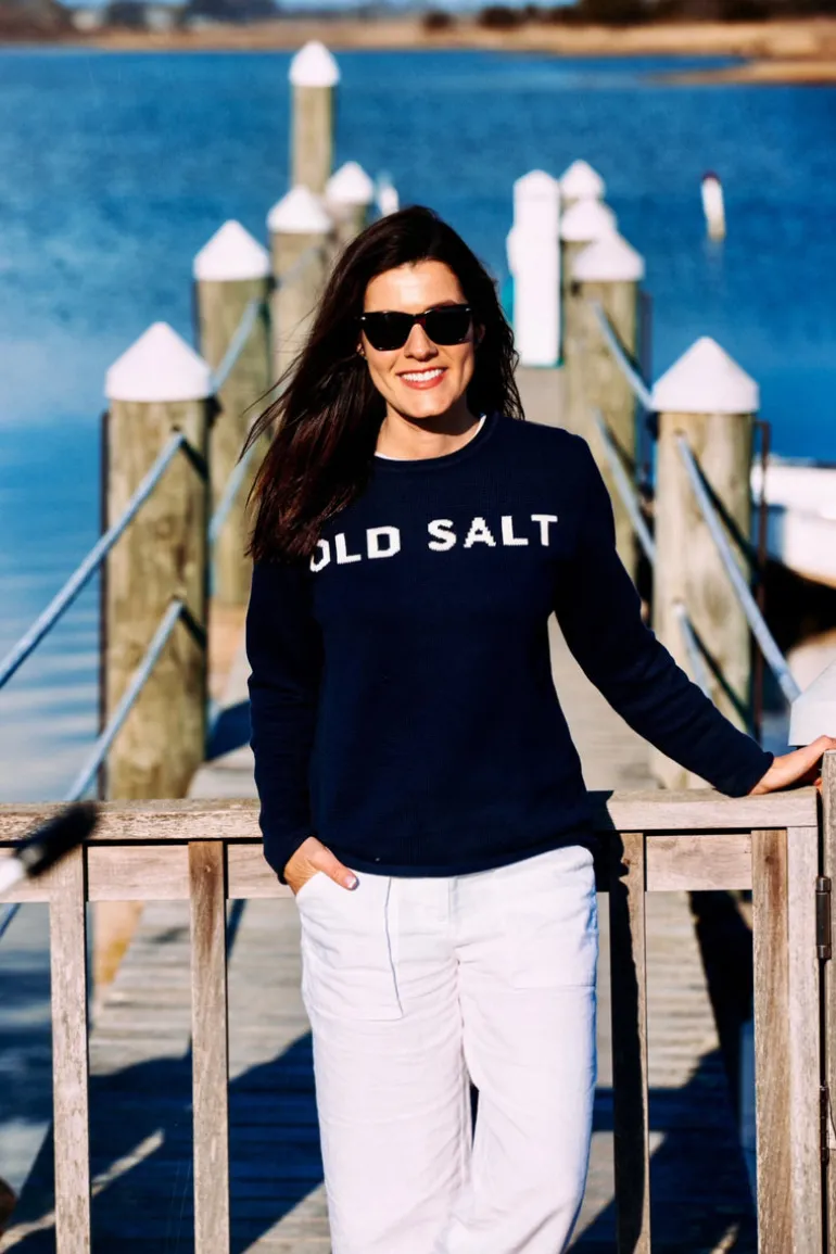 Old Salt Rollneck Sweater Navy