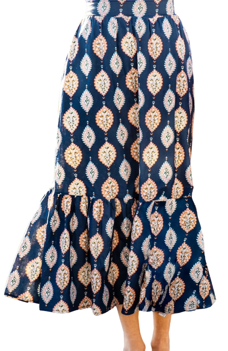 Paisley Garden Maxi Skirt