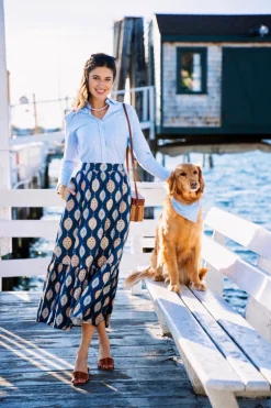 Paisley Garden Maxi Skirt