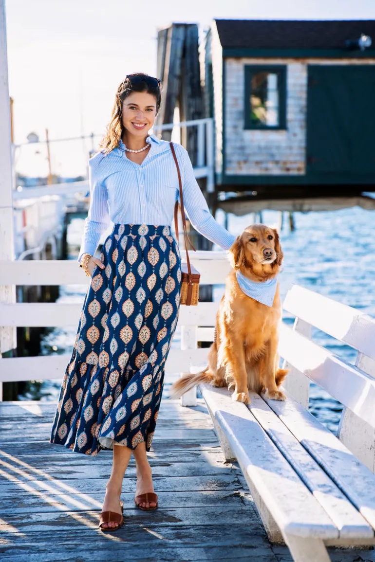 Paisley Garden Maxi Skirt