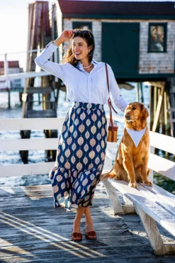 Paisley Garden Maxi Skirt