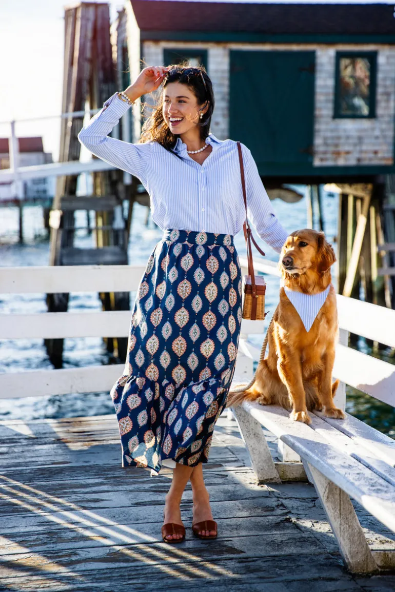 Paisley Garden Maxi Skirt