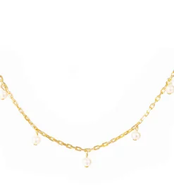 Pearl Drop Layering Necklace