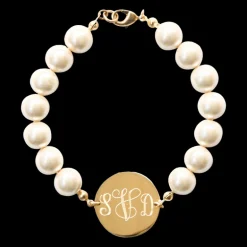 Pearl Monogram Bracelet