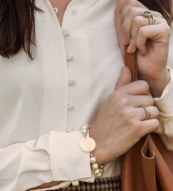 Pearl Monogram Bracelet