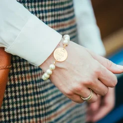 Pearl Monogram Bracelet