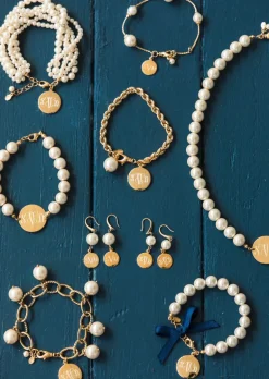 Pearl Monogram Bracelet
