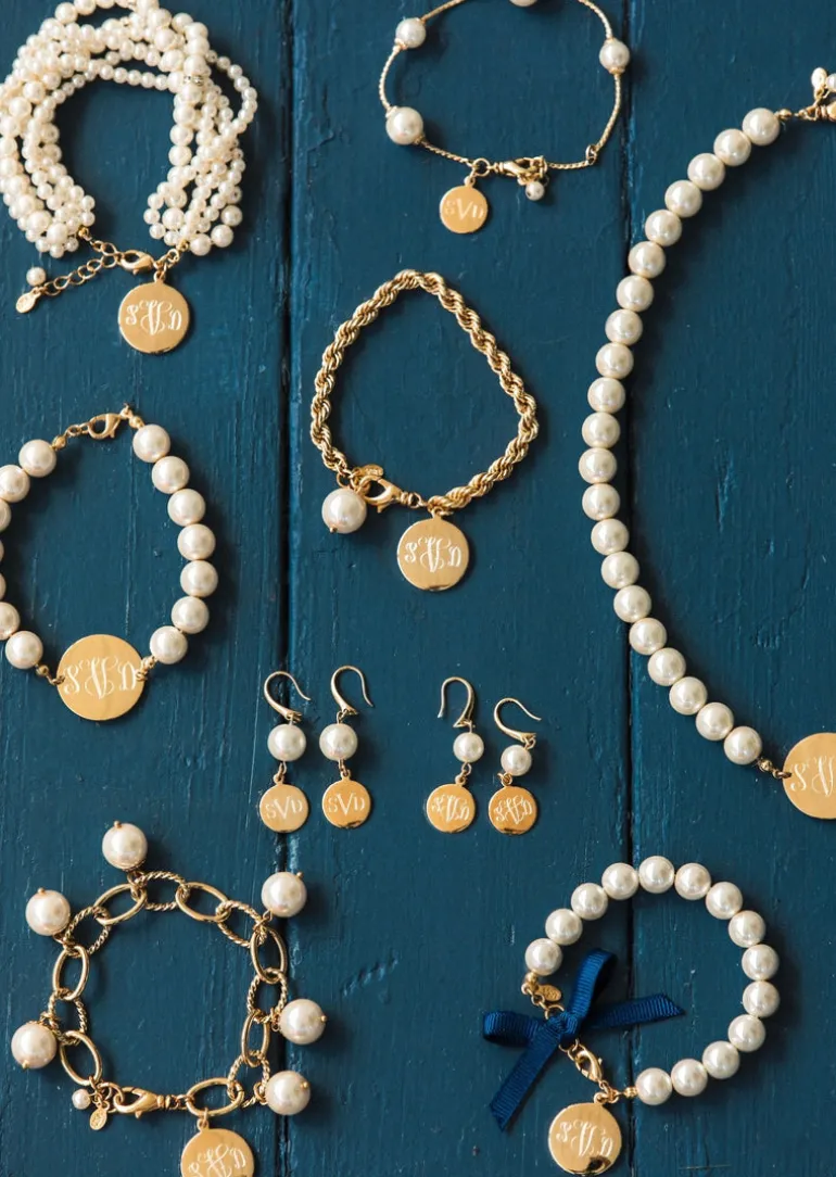 Pearl Monogram Bracelet