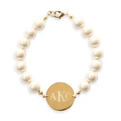 Pearl Monogram Bracelet
