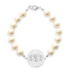Pearl Monogram Bracelet